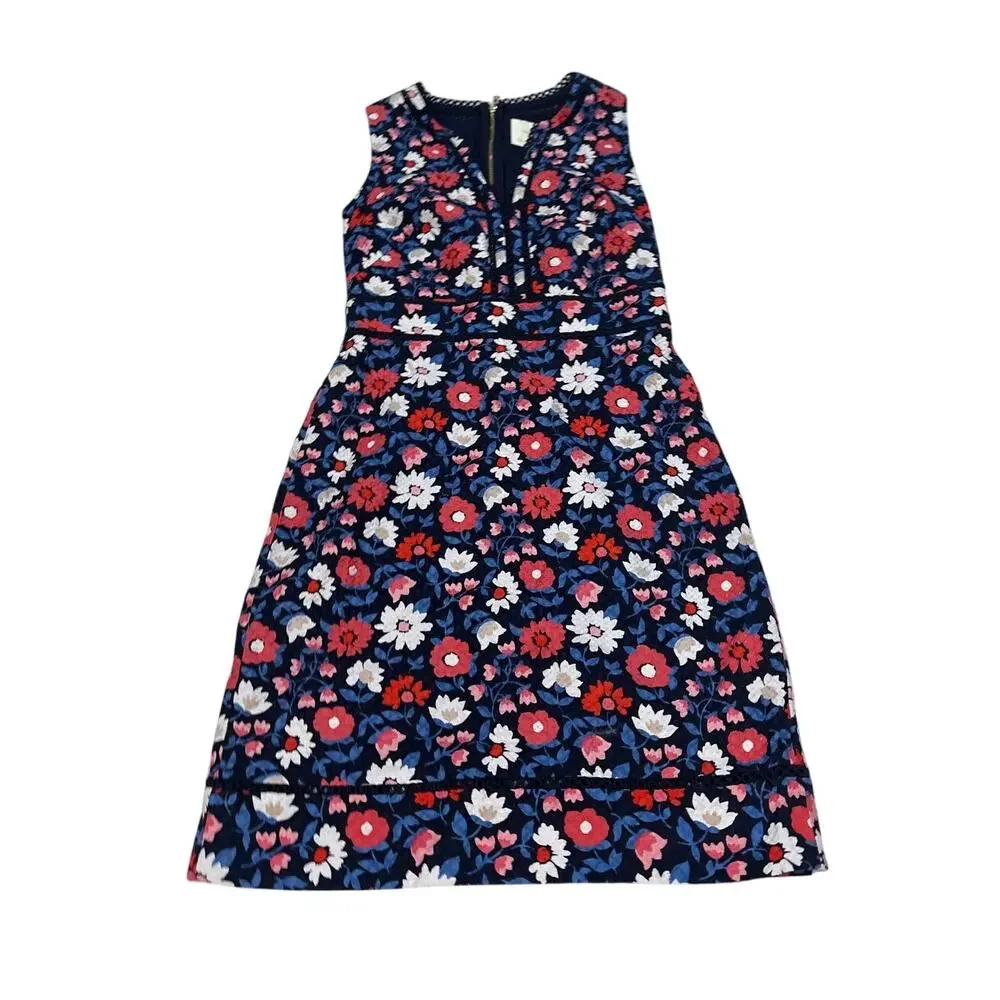 Kate Spade Womens 0 New York Shore Thing Daisy Jacquard Sheath Dress Party